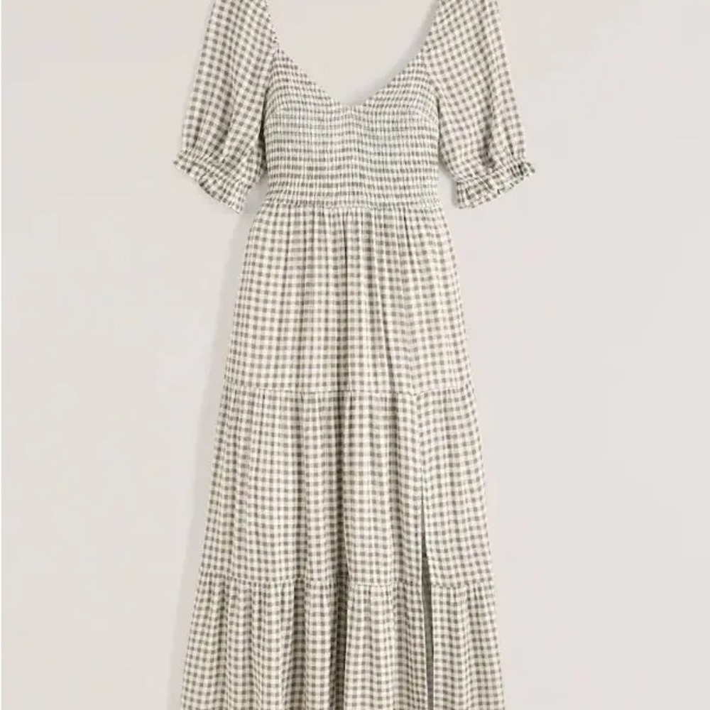 Gingham midi dress Abercombie